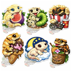No:1 Crested Gecko Sticker...