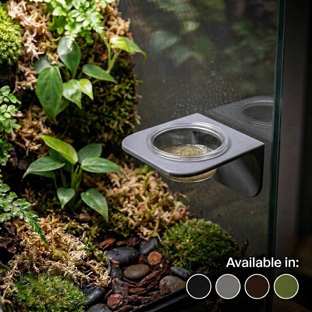 Gecko Pantry - Single Dish Gecko Feeding Ledge