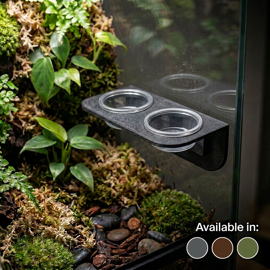 Gecko Pantry - Gecko Feeding Ledge Duo