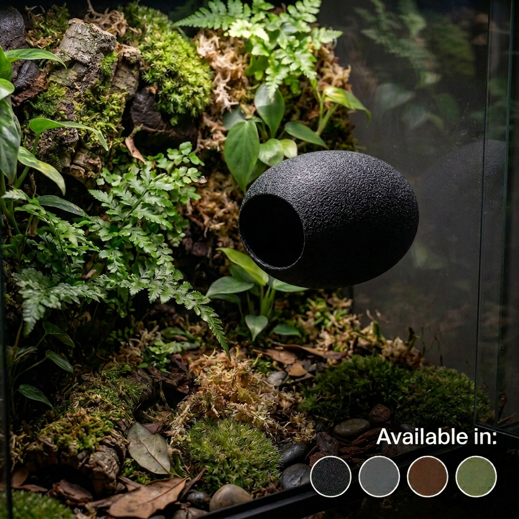 Gecko Pantry - Large Gecko Hide – Suction Cup Mounted