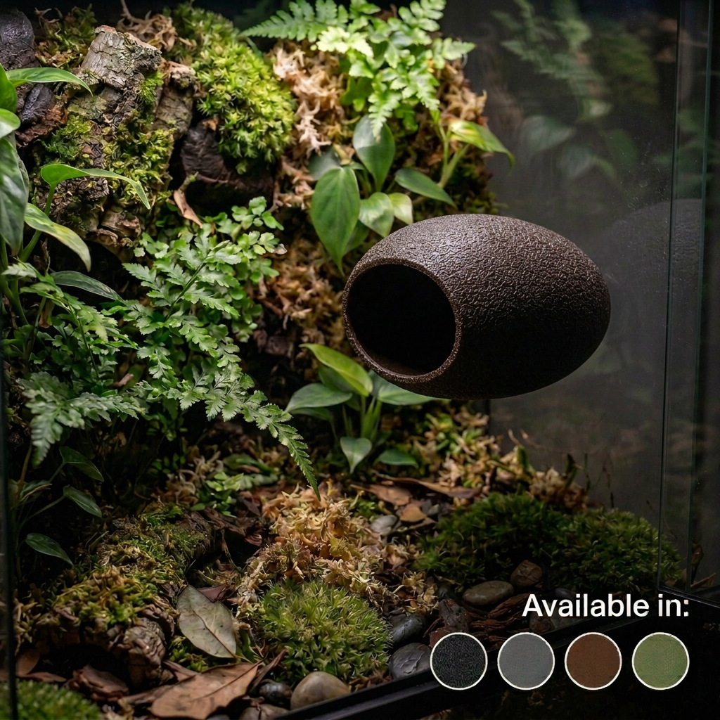 Gecko Pantry - Small Gecko Hide – Suction Cup Mounted