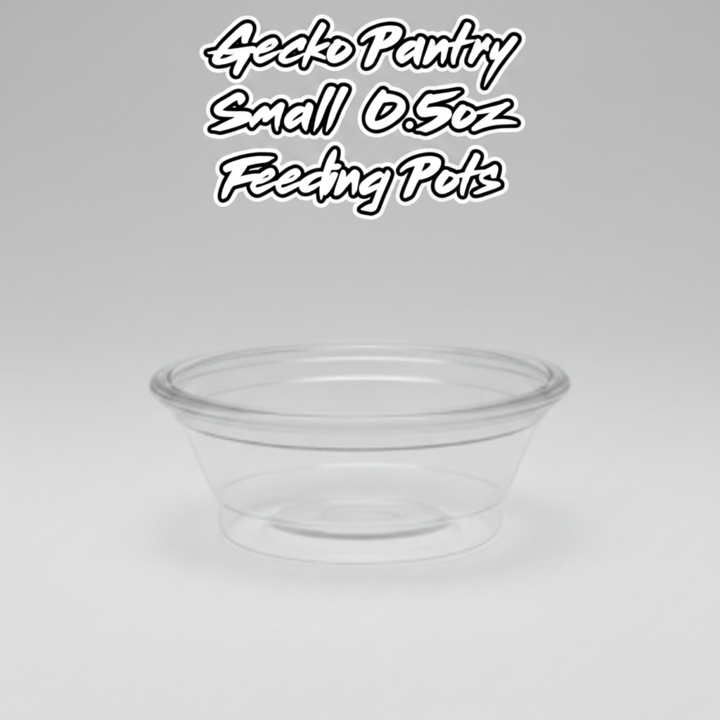 SMALL 0.5OZ GECKO FEEDING POTS