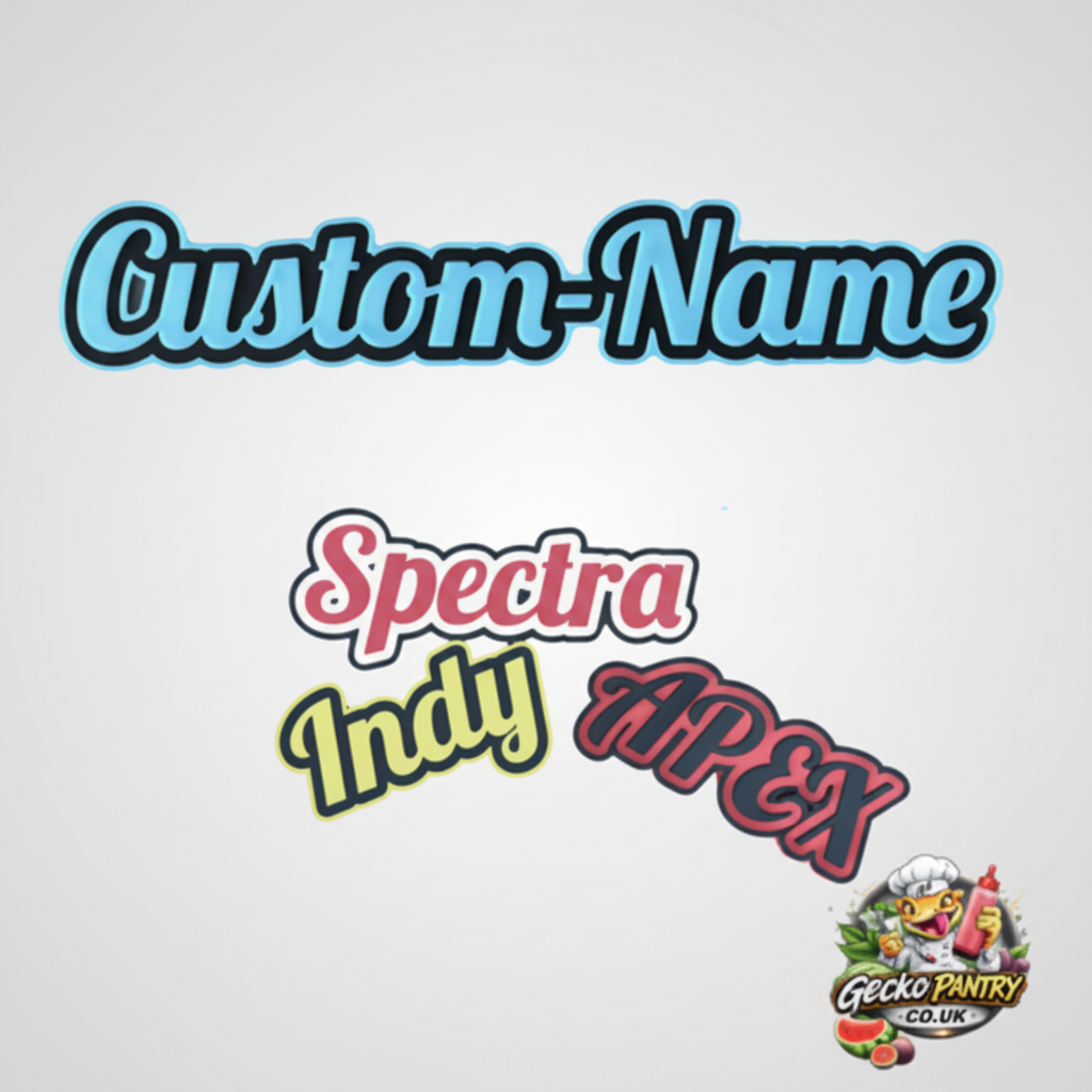 3D CUSTOM NAME PLATE FOR TERRARIUM DECORATION