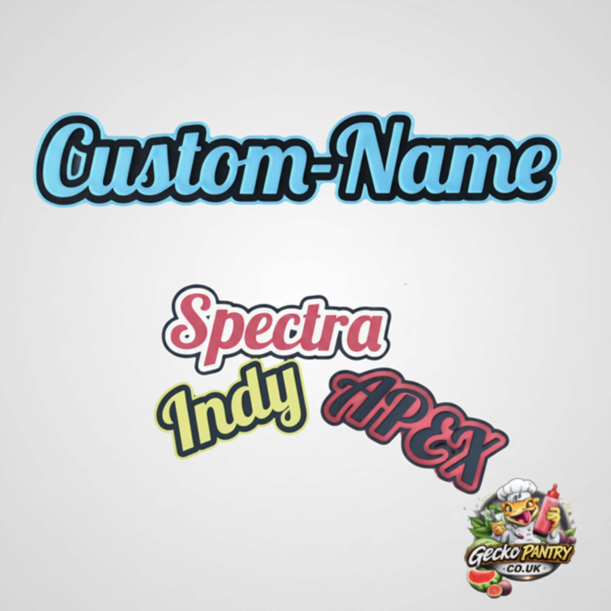 3D CUSTOM NAME PLATE FOR TERRARIUM DECORATION