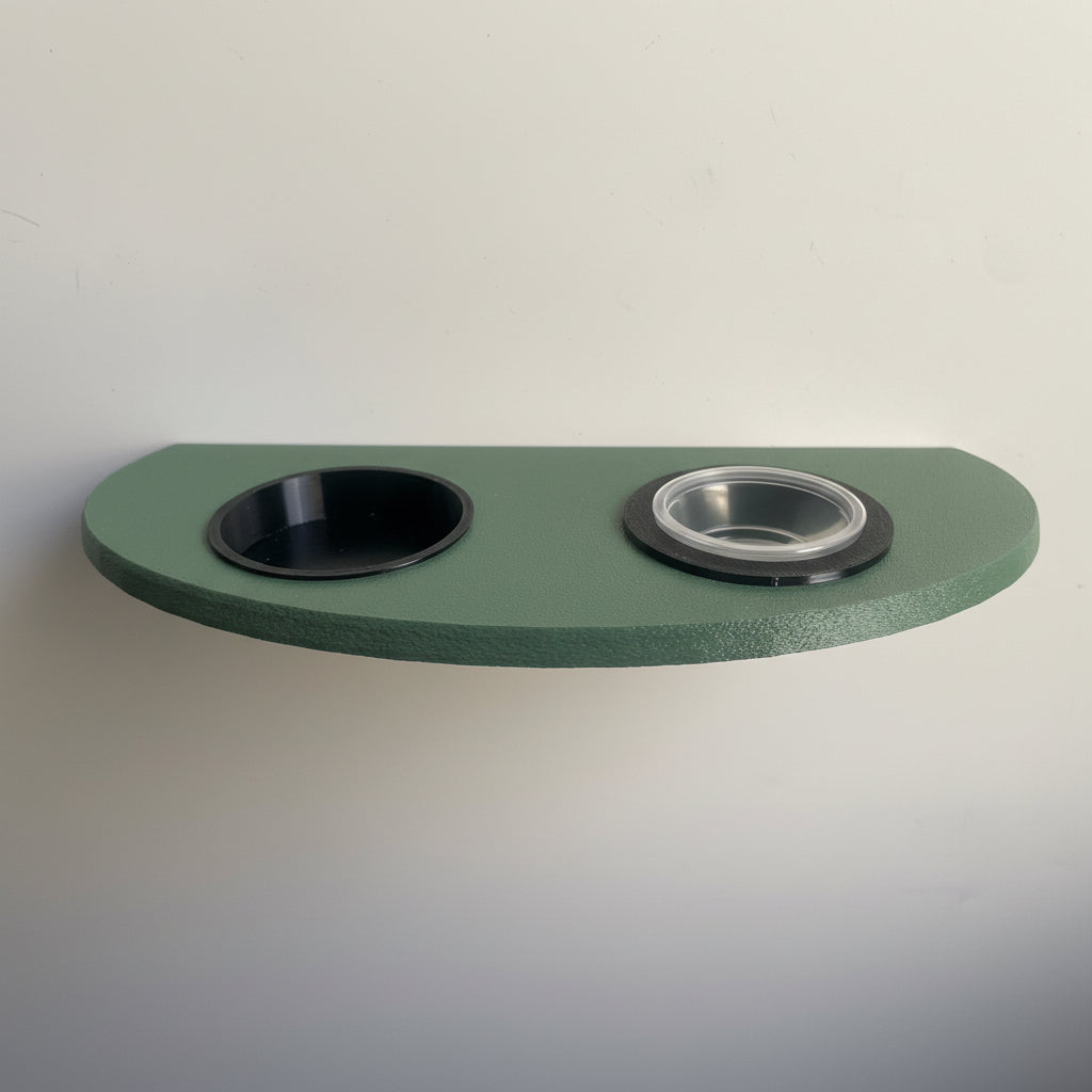 2 x Feeding Bowl Adapter For Gecko Pantry Extra Large Fedding Ledge