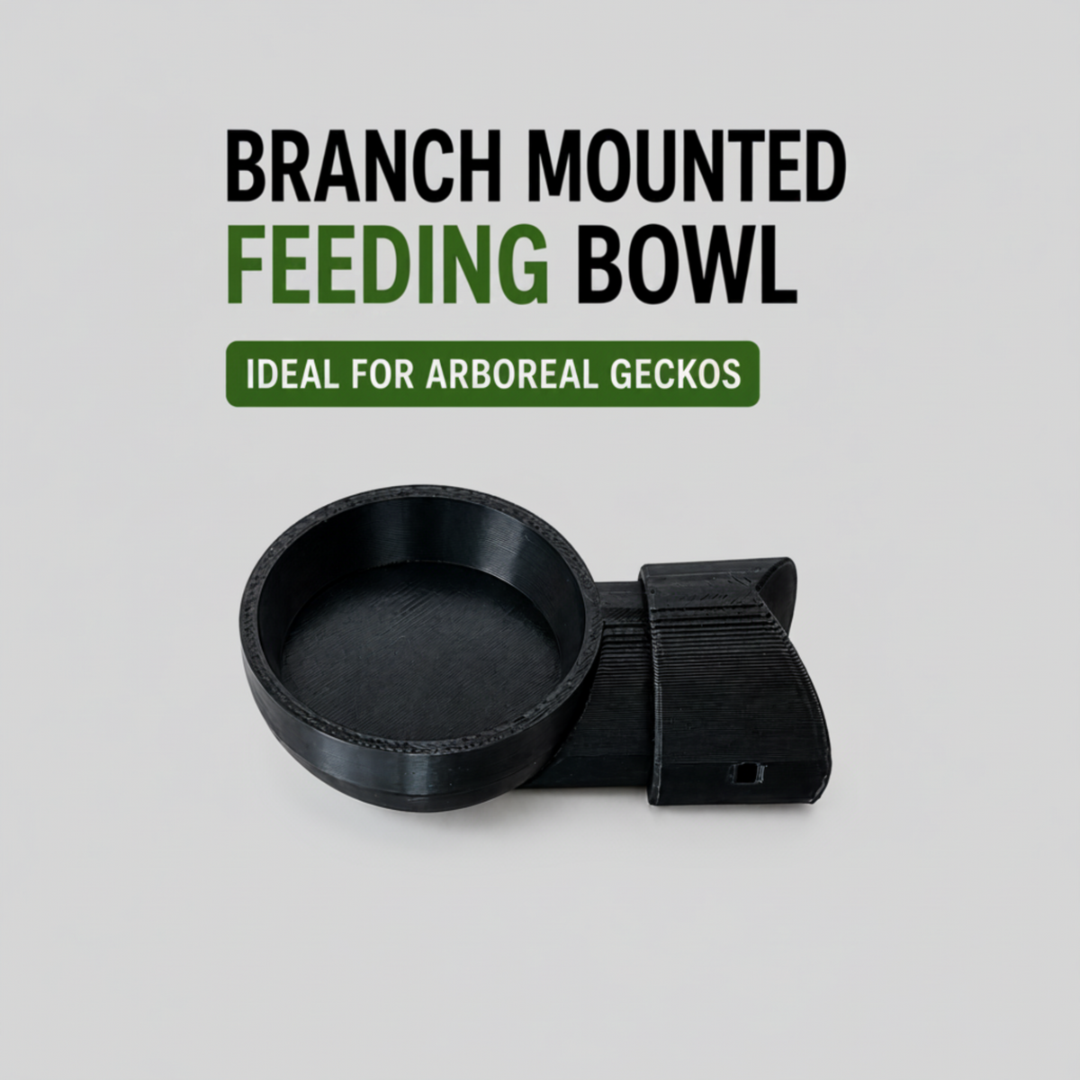 MEDIUM FEEDING BOWL - PUSH FIT - BRANCH MOUNTED