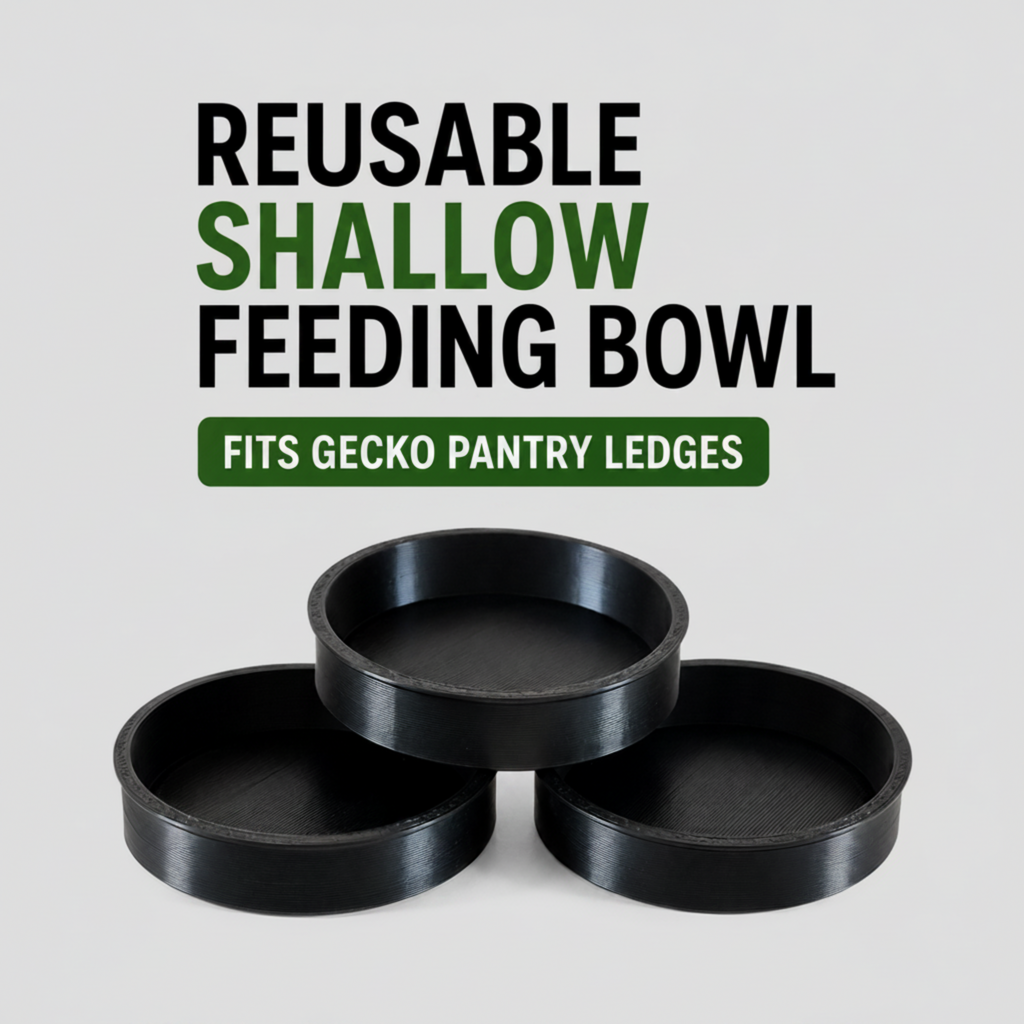 REUSABLE SHALLOW GECKO FEEDING BOWL